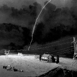 Молния в небе